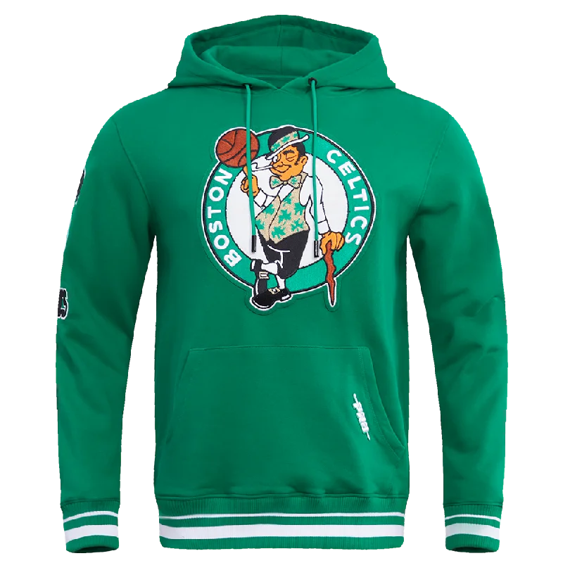 NBA BOSTON CELTICS RETRO CLASSIC MEN'S PO HOODIE (KELLY GREEN)