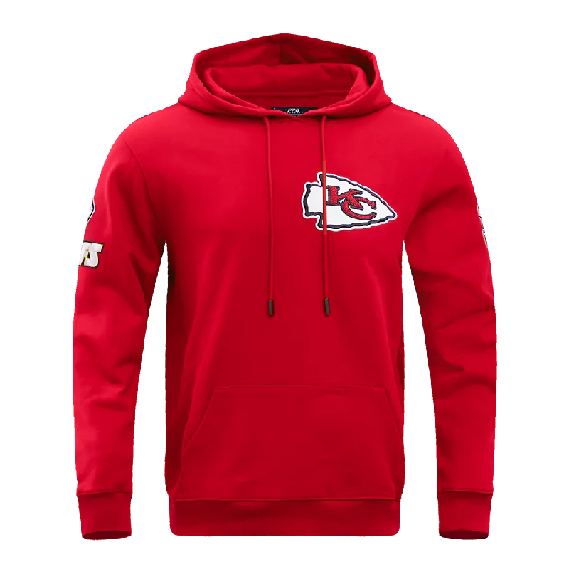 NFL KANSAS CITY CHIEFS CLASSIC CHENILLE MEN'S PO HOODIE (RED)