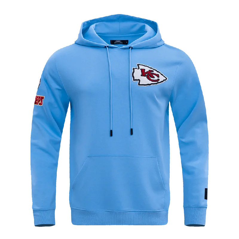 NFL KANSAS CITY CHIEFS CLASSIC CHENILLE MEN'S PO HOODIE (UNIVERSITY BLUE)