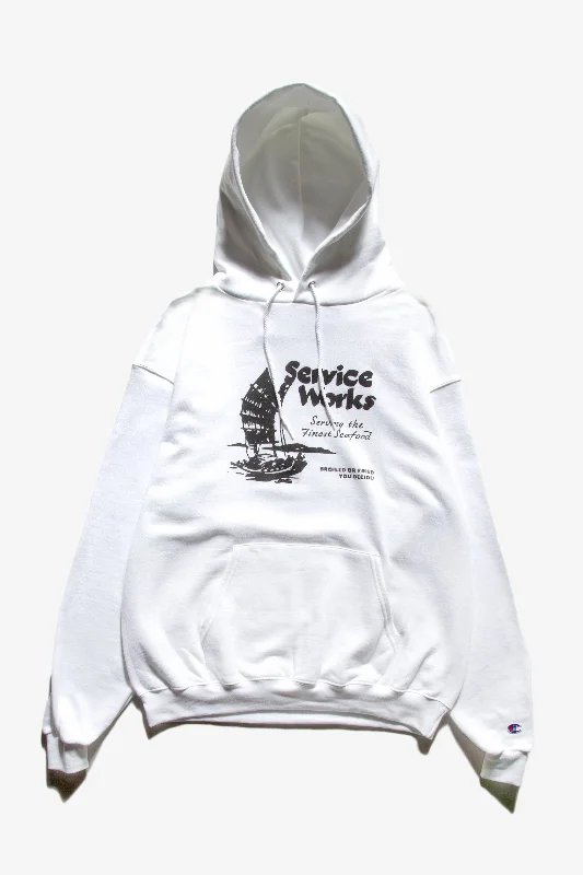 Service Works - Sail Away Hoodie - White