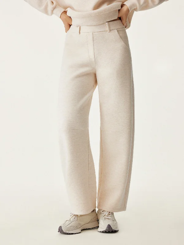 High Waisted Cozy Barrel Leg Pant