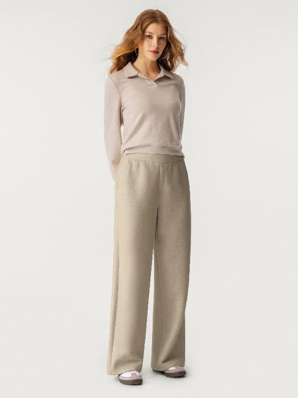 High Waisted Cozy Straight Leg Pant