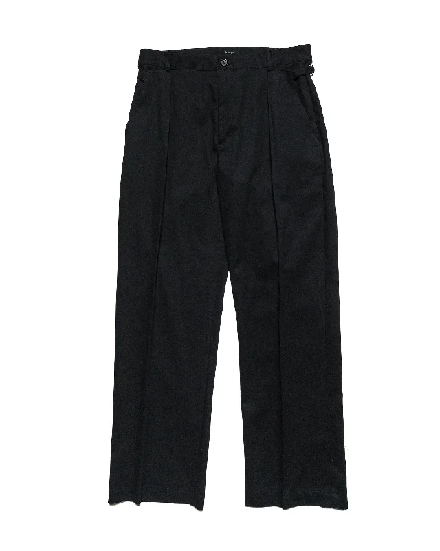 Wanze Cinch Trouser Cotton Twill Black