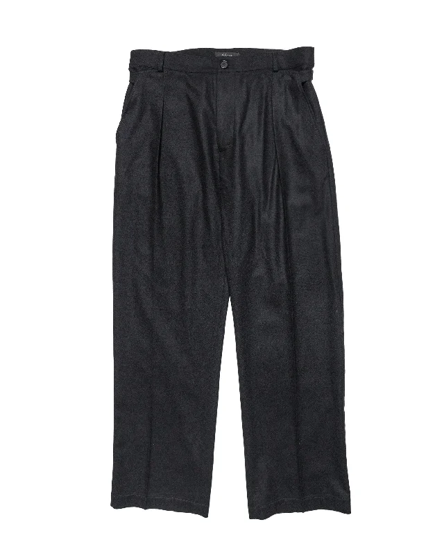 Wanze Cinch Trouser Felted Wool Cashmere Black