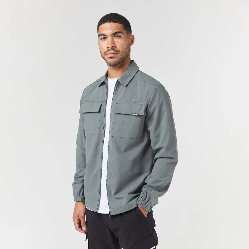 Smart Utility Overshirt | Khaki