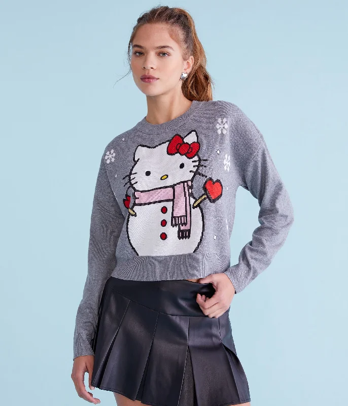 Aeropostale Hello Kitty Snowman Crew Sweater