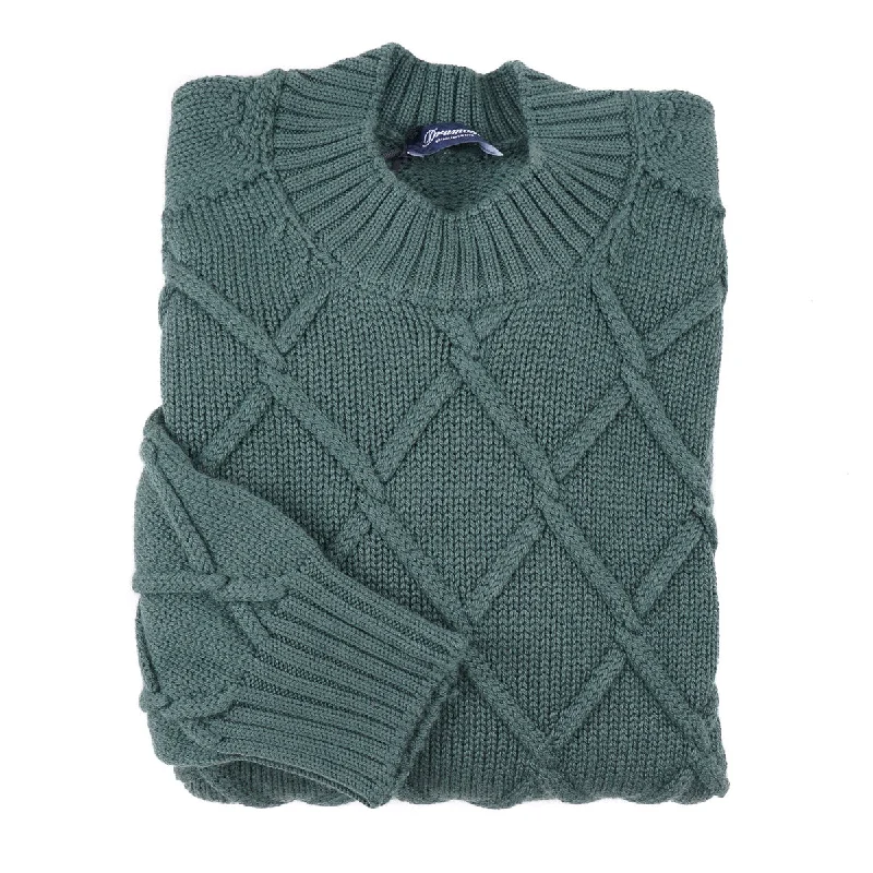 Drumohr Diamond Knit Merino Wool Sweater