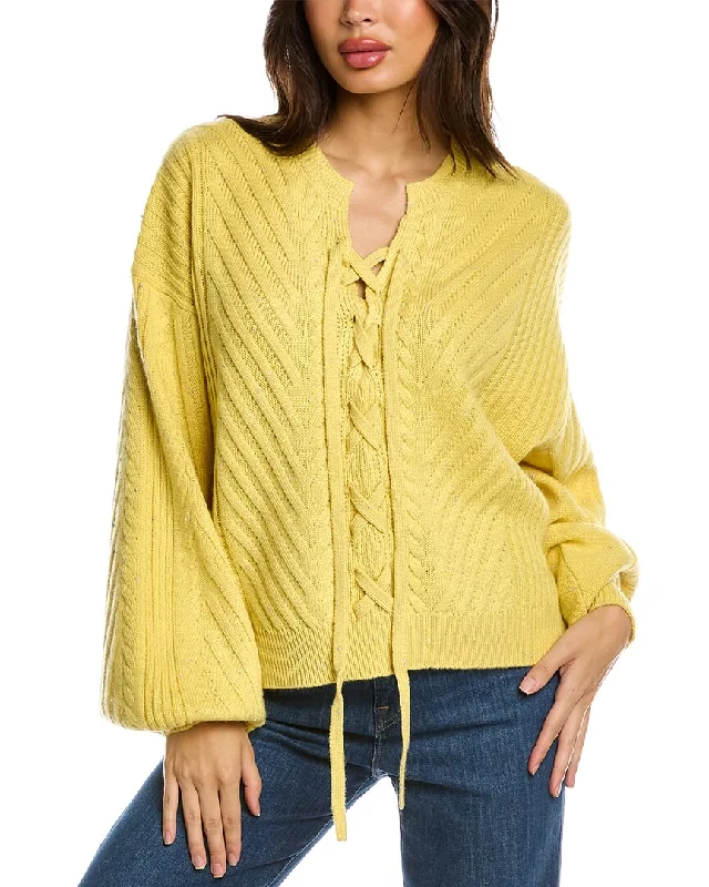 Elie Tahari Balloon Sleeve Wool-Blend Sweater