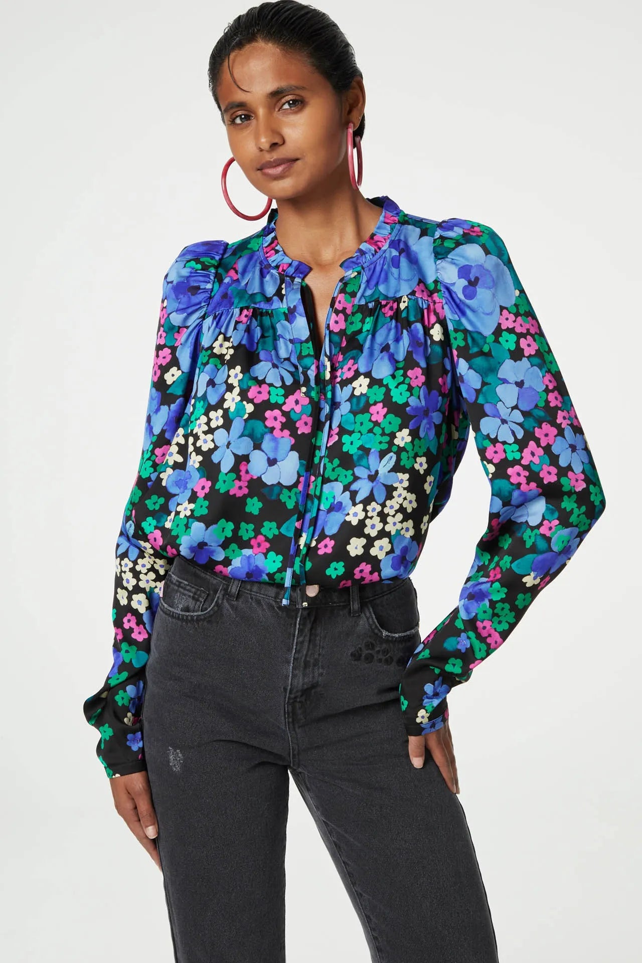 Fabienne Chapot Didi Blouse - Blue Pansy Rain