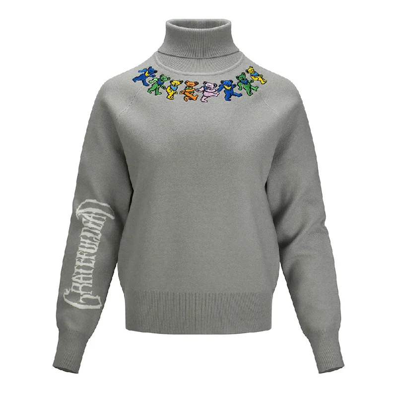 Grateful Dead | Regular Sweater Turtle Neck | Bears in Grey