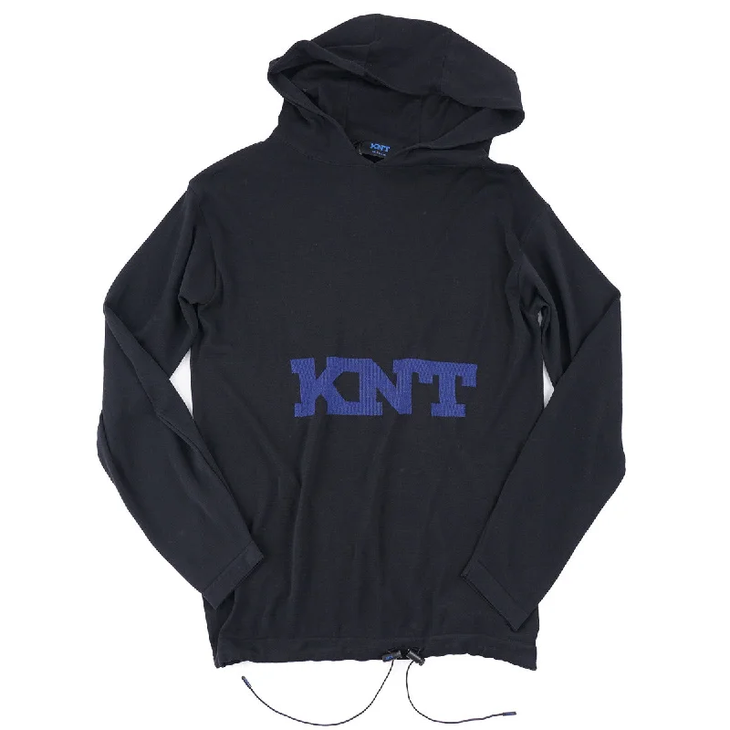 Kiton KNT Hooded Lightweight Cotton Sweater