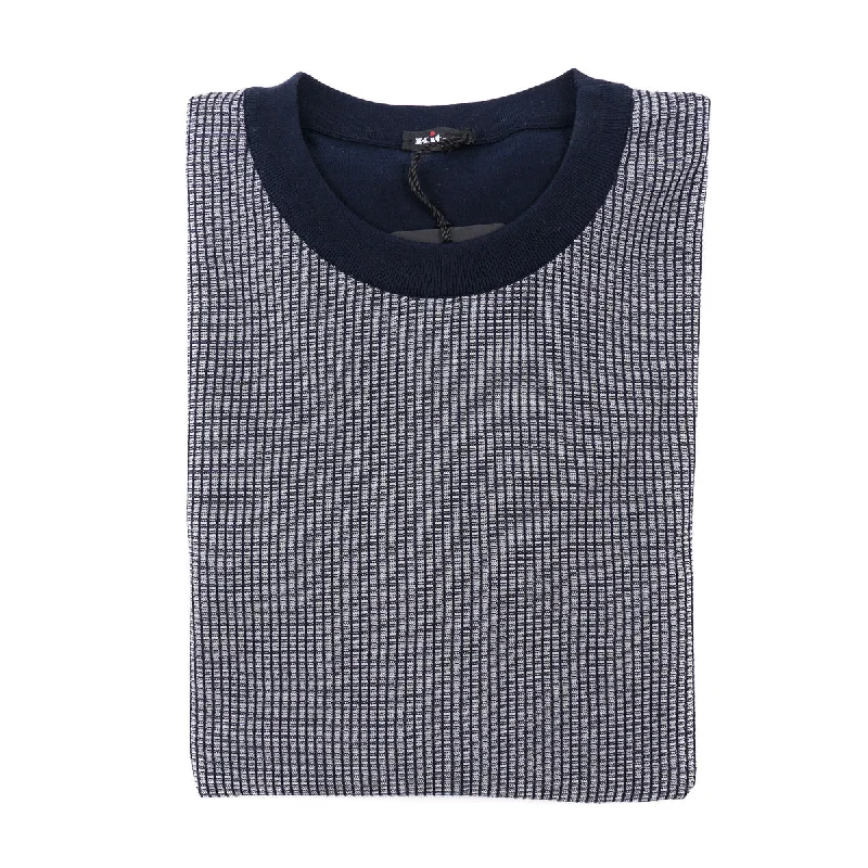 Kiton Short-Sleeve Knit Cotton Sweater