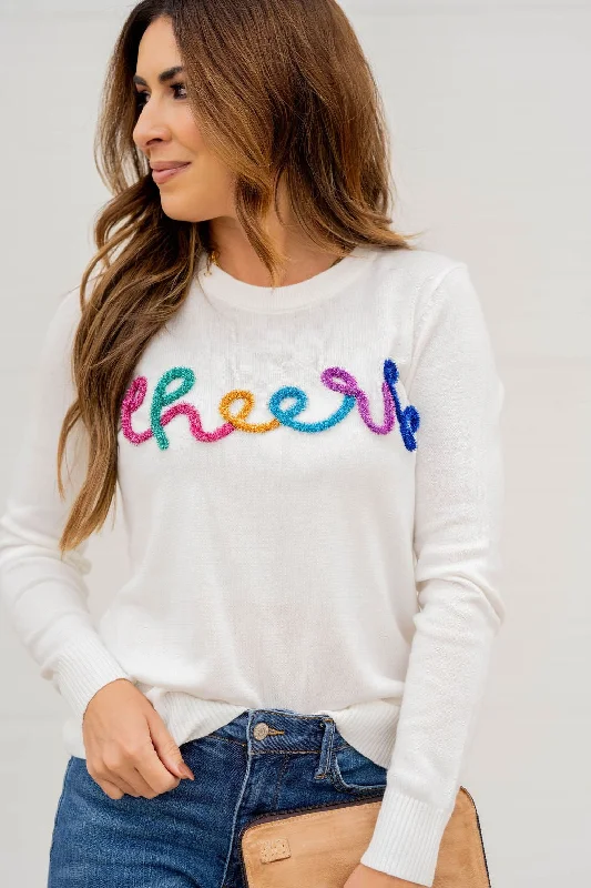 Multicolored Cheers Tinsel Sweater