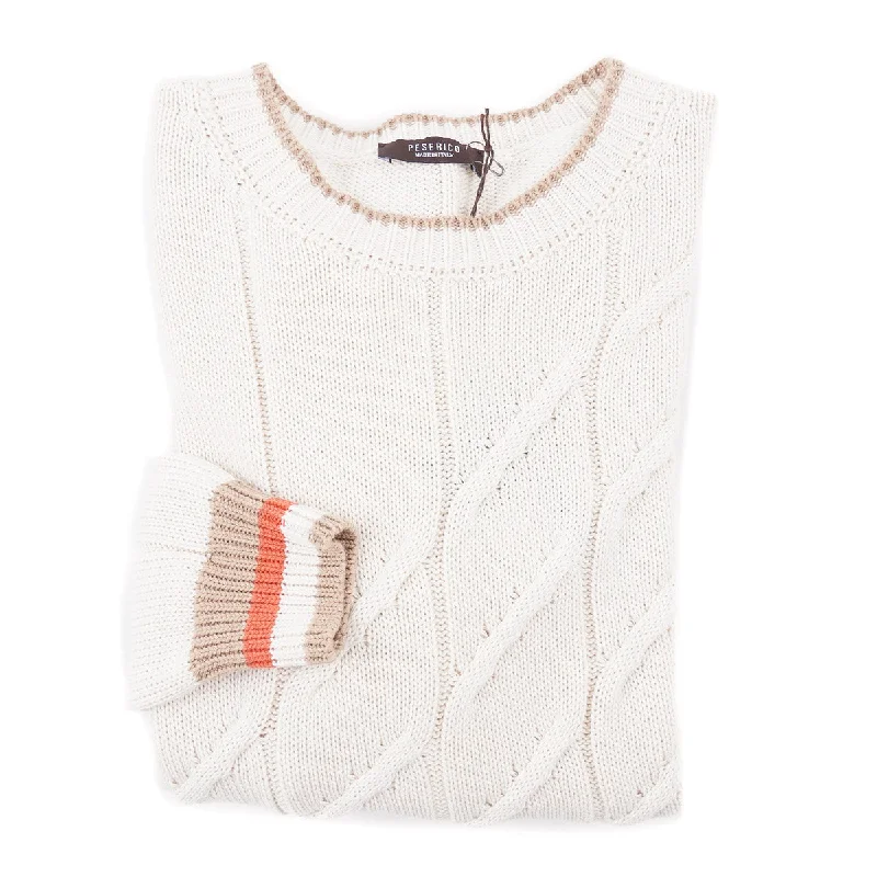 Peserico Cable Knit Cotton Sweater