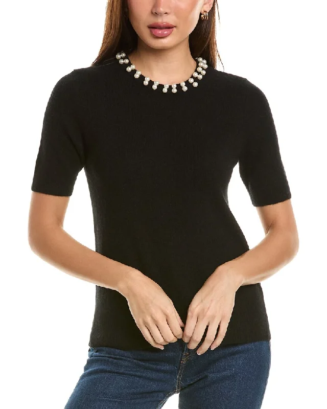 philosophy Pearl Bead Cashmere Sweater