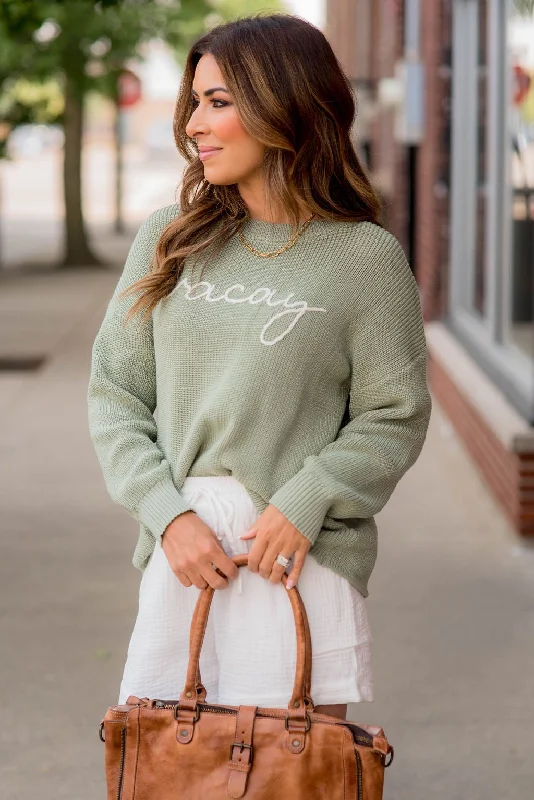 Vacay Stitched Sweater