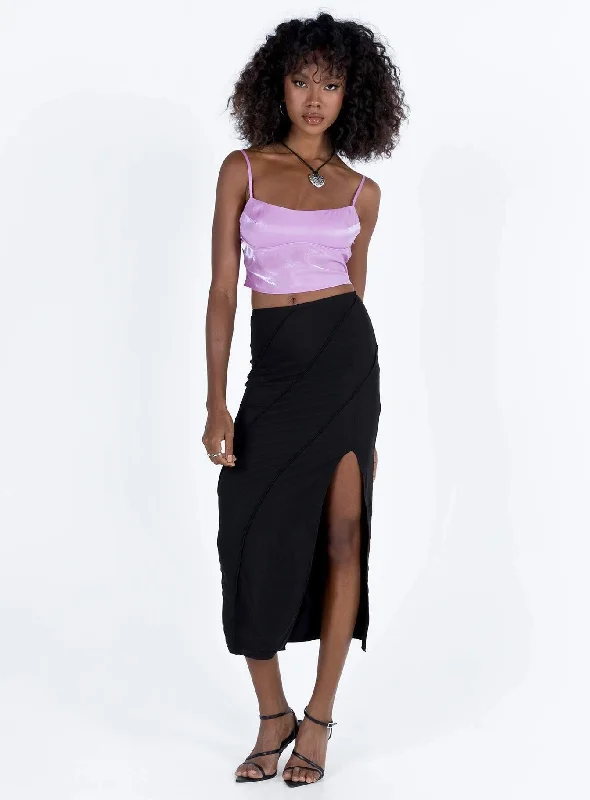 Erika Midi Skirt Black