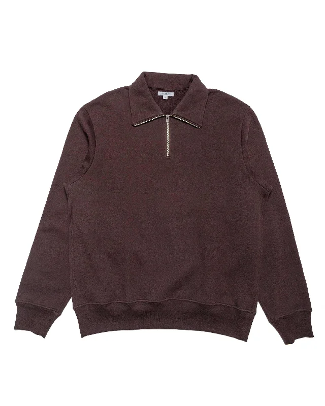 Lady White Co. Quarter Zip Sweatshirt Muddy Brown