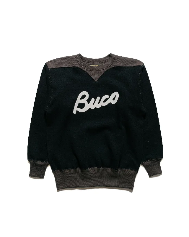 The Real McCoy's BC23105 Buco Two-Tone Sweatshirt / Buco Black/Grey