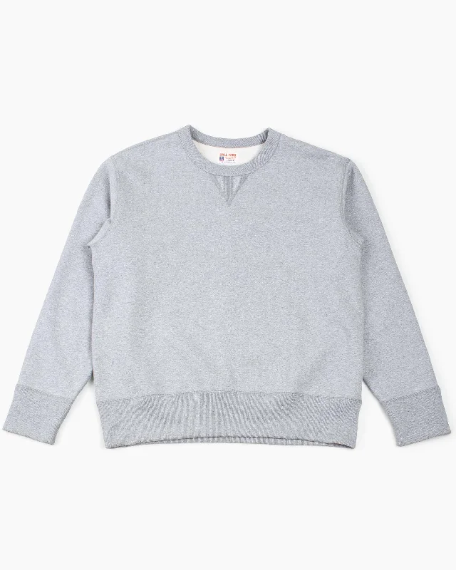 The Real McCoy's MC18114 12oz. Crewneck Sweatshirt Medium Grey