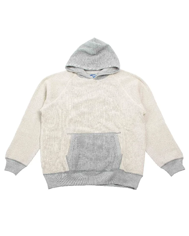 The Real McCoy's MC22005 Thermal Sweatshirt (Two-Tone) Grey