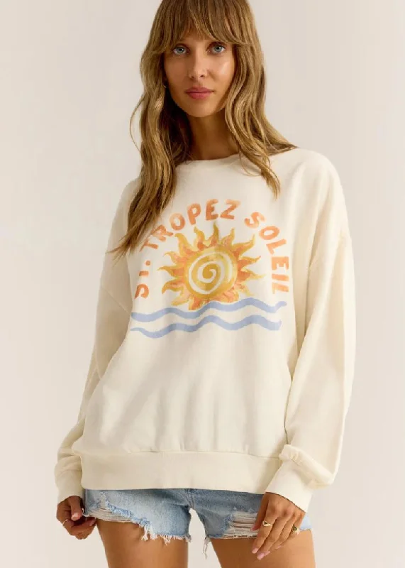 Z Supply Soleil Sunday Sweatshirt - Sea Salt ***FINAL SALE***