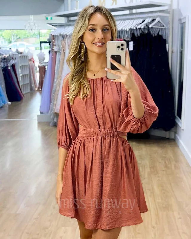 Diane Mini Dress - Mauve